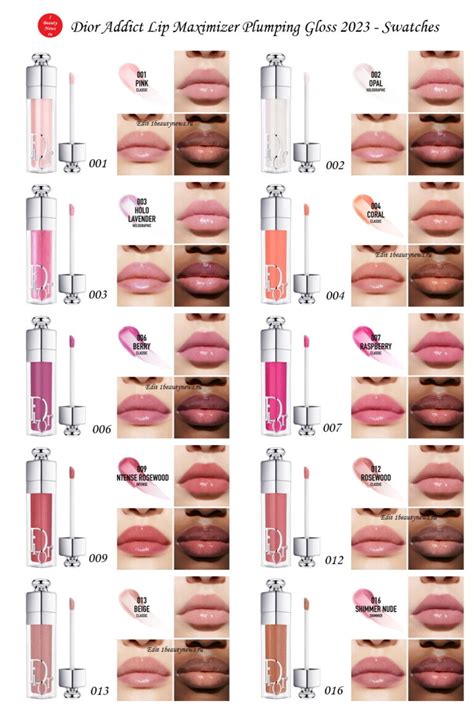 dior maximizer lipgloss|dior lip gloss color chart.